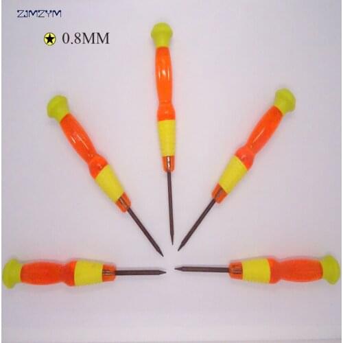 5PC/set wholesale 0.8MM star-shaped screwdriver repair tool for repairing mobile phone disassemble tools