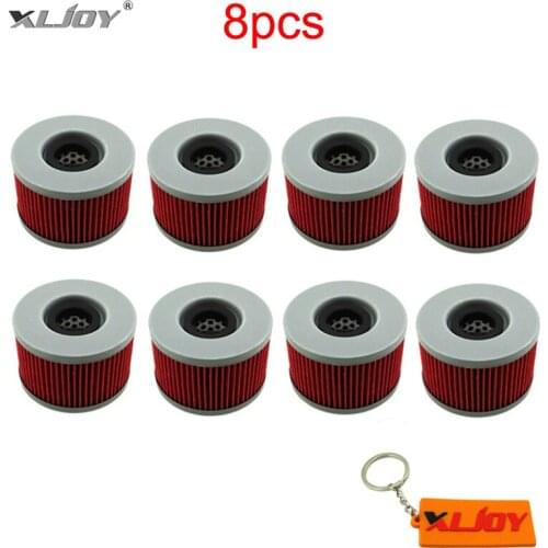 8x Oil Filter For Honda SXS700M2 SXS700M4 TRX680FA TRX500FA TRX400FA CB350S VT250 CX500 CM400T CB500T CB250 CB400 GL650 MUV700