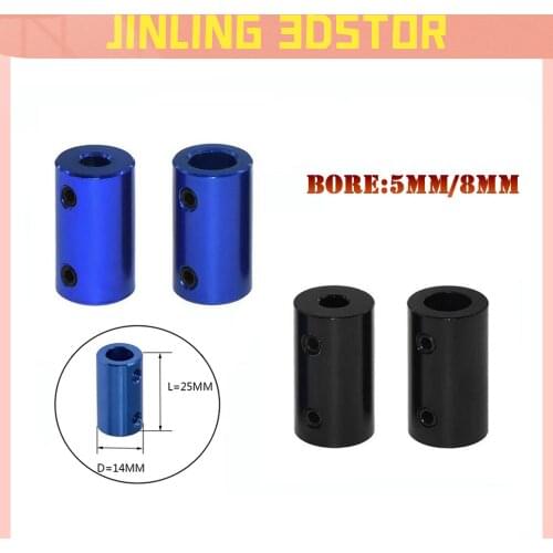 Aluminum Alloy Coupling Bore 5mm 8mm 3D Printers Parts Blue Flexible Shaft Coupler Screw Part For Stepper Motor Accessories