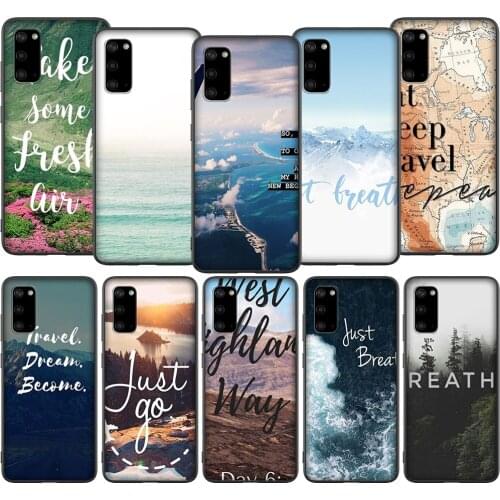 T163 Scenary Travel Breathe Case for Samsung A01 A10 A11 A20 A20E A21 A30 A40 A41 A50 A51 A60 A70 A71 A81 A91 M10 M20 M30