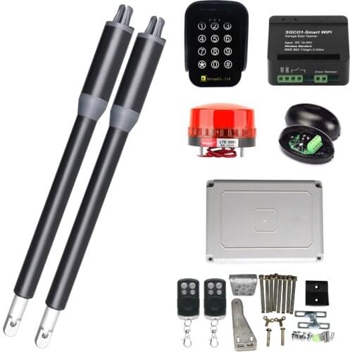 200KG Automatic Swing Gate Opener Drive with WIFI Remote Control Keypad Electric Lock Swing Door Operator Motor Access Control