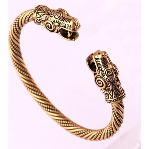 Dragon Viking Bangle Carter Cuff Bracelet Mammen Pagan Jewellry