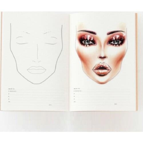 A4 Paper For Makeup Face Charts Blank Face Charts Beauty Make up Practise 30 sheets Paper