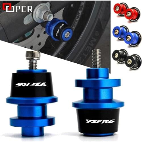 For Yamaha yzf r6 YZF-R6 2000-2021 2020 Motorcycle Swingarm Spools Slider 6MM Swingarm Stand Screws Slider Protector