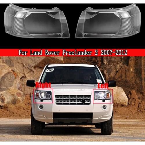 Front Headlight Lens Cover Lampshade Glass Lampcover Caps Headlamp Shell For Land Rover Freelander 2 2007-2012 Auto Lamp Case