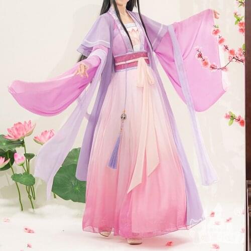 Grandmaster of Demonic Cultivation Mo Dao Zu Shi Sister Jiang Yan Li Chinese Ancient Fairy Cosplay Costume Free Shipping