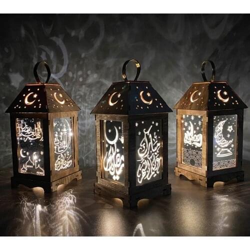 Eid Mubarak Decor Islamic Mubarak Decor 2021 Ramadan Light Tray Islamic Muslim Party Supplies Ramadan Kareem Eid Al Adha