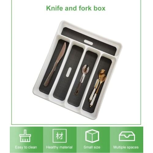 Fork Knife box Cutlery Storage Tray Knife Holder Tableware Organizer Spoon Fork Storage Box Kitchen Cabinet Drawer Organizer