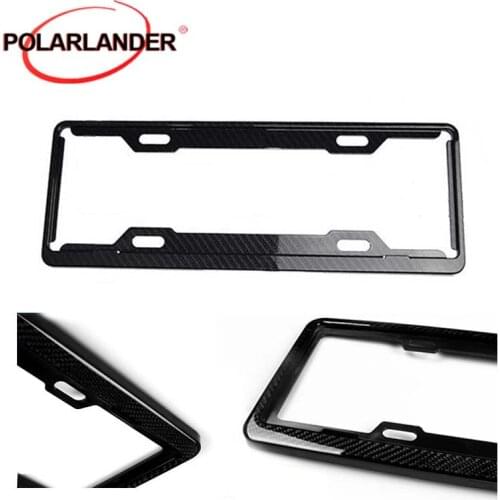 Frame Bracket Universal 2pcs Carbon Fiber License-Plate-Frame for Audi China Size 455*160mm Decoration Holder High-quailty