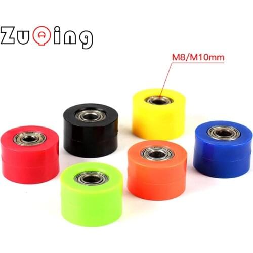 6 Colors 8/10MM Guide Sprockets Bearing Roller Pulley Wheel Tensioner Guide For Pit Dirt Bike Motorcycle Drive Chain