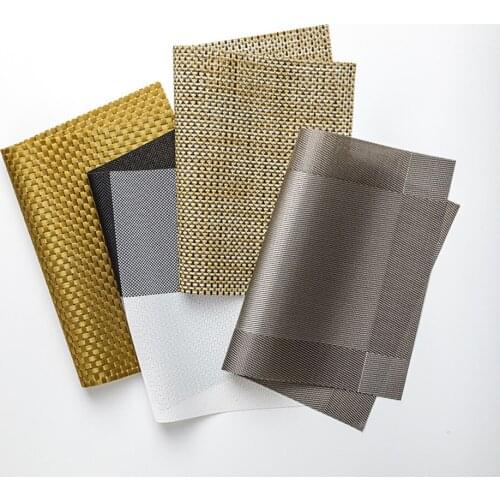 PVC Anti-skid Heat-insulation Placemats For Dining Table Non-slip Table Mat kitchen Dining Table Mats