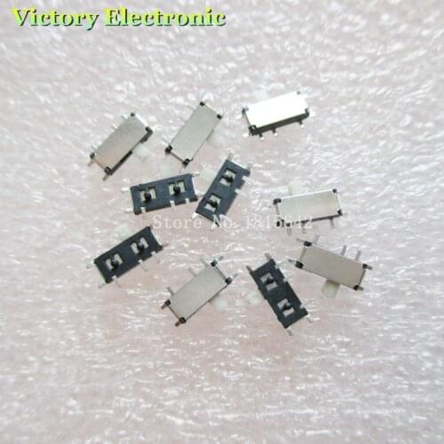 New 20PCS/Lot MP3 Toggle Switch MK12C02 7P-12608 Micro Switch Miniature Toggle MP3 Key Button Wholesale