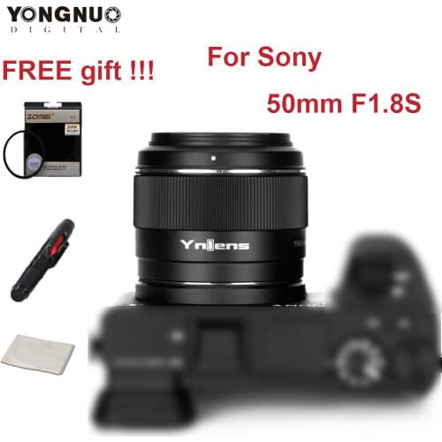 Yongnuo YN50mm F1.8S DA DSM Camera Lens 50mm F1.8 for Sony E-mount For SONY A6300 A6400 A6500 NEX7 APS-C Frame Auto Focus AF/MF