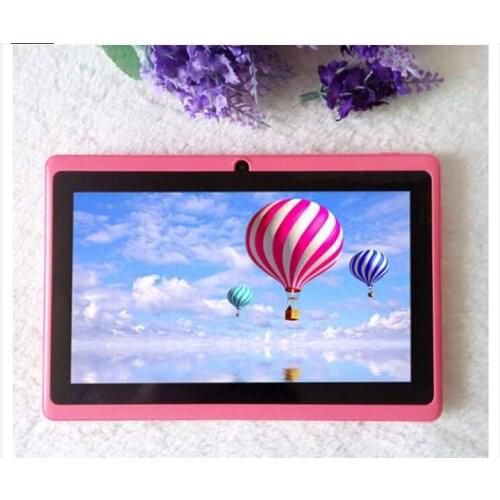 7 Inch Tablet PC Q88 Android System Allwinner A33 Quad-Core WIFI Press Screen Camera Childrens Tablet 512mb ram and 4gb rom