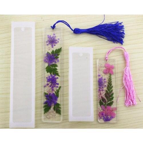 Rectangular bookmarks DIY silicone jewelry making mold Epoxy Resin handmade mould cake decoration making tools