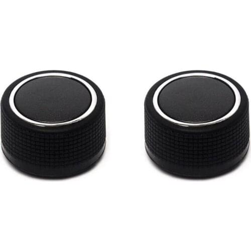 1 PAIR Rear Radio Volume Control Knob Pair Chrome For Buick Cadillac Chevy GMC BR for car accessories