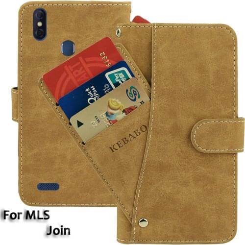 Vintage Leather Wallet MLS Join Case 6" Flip Luxury Card Slots Cover Magnet Phone Protective Cases Bags