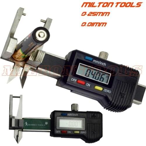 0-25mm Mini Pocket Digital Jewel Gem Gemstone Thickness Gauge Caliper with 0.01mm Reading, Diamond Measure Tool