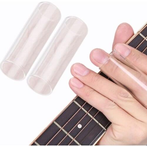 1Pc Plexiglass Slider Electric Guitar String Slide Glass Tube Finger Knuckle