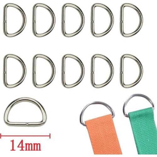 10Pcs Matal D Ring D Jump Ring Snap Hook Trigger Lobster Clasps Clips DIY Jewelry Findings