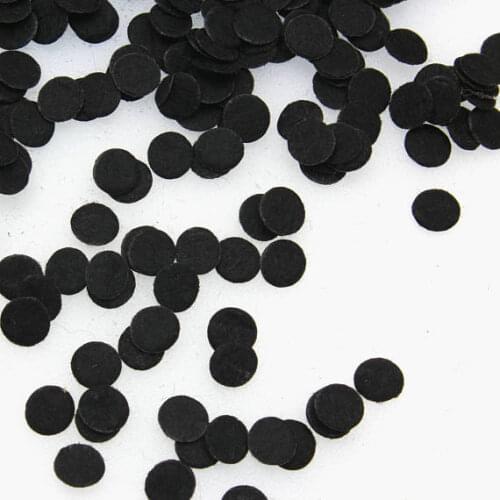 1000pcs 7mm black round felt pads mini Flower flat back handmade accessory DIY Doll or Jewelry Material