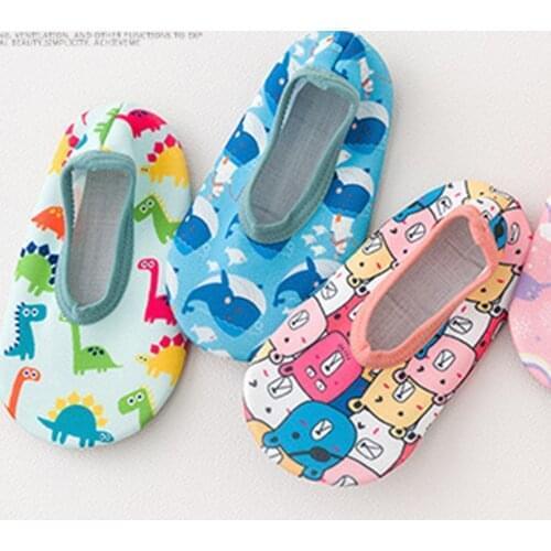 3# Childrens Sandals Boy Baby Kids Boys Girls Sandals Cartoon Swim Water Shoes For Toddlers Barefoot Aqua Socks Non-slip Shoes