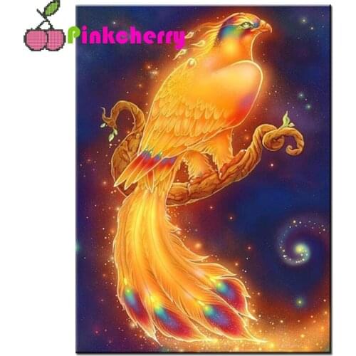 Full Square Round Drill 5D DIY Diamond Painting Golden Phoenix 3D Embroidery Cross Stitch Sale Home Decor Handicraft Gift,k966