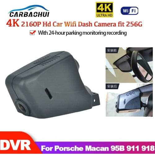 4K HD 2160P Car DVR Dash Camera Video Recorder camera for Porsche Cayenne Macan 911 918 2013 2014 2015 2016 full HD Night Vision