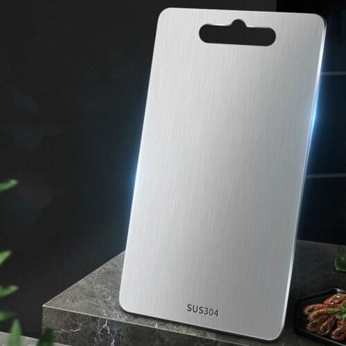 Household double-sided stainless steel cutting board rolling panel Anti-mold cutting board 304 stainless steel cutting board