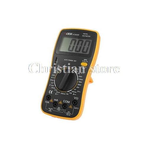 LCD Display AC DC Voltmeter Resistance Ohmmeter VC9205 Digital Multimeter