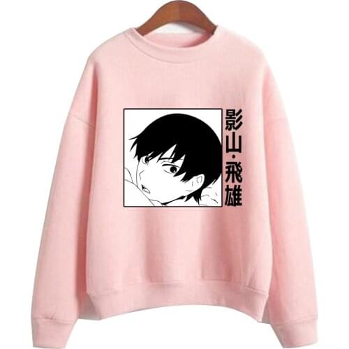 Haikyuu Kageyama Tobio Sweatshirts Hawks Hoodie Round Neck Tops