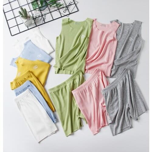 2021 Summer Children Clothing Sets Kids Boys Girl Casual Solid Color O-neck Vest Top +shorts Sport Style Boys Girls Baby T Shirt