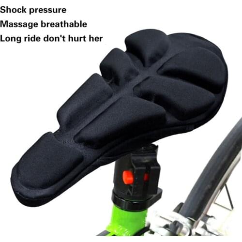 Bicycle Saddle Seat Mat Thicken Auto Massage Cushion MTB Road Cycle Saddle Hollow Breathable Soft Cycling Mountain Bike Seat Mat