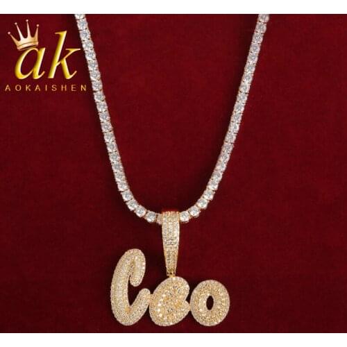 Custom Name Pendant Mens Hip Hop Necklaces Jewelry