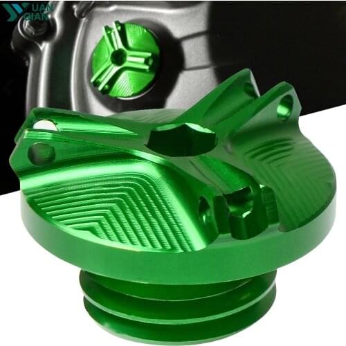 Motorcycle Engine Magnetic Oil Drain Plug cap cover For Kawasaki z900 z900RS 2017-2018 Oil CUP Oil Fill Cap