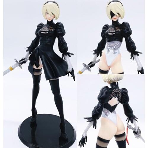 NieR Automata 2B YoRHa No. 2 Type B 9S No.9 Type S 9S Small Sword PVC Figure Collectible Model Toy
