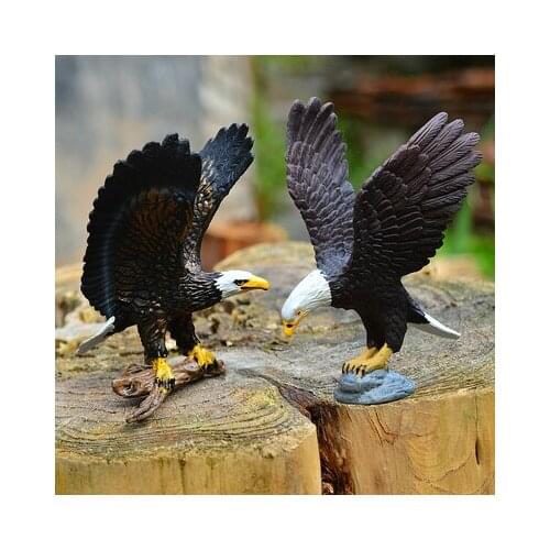 Eagle, white headed eagle, snow Hawk Simulation animal wild animal bird ornament home decoration statues sculpture