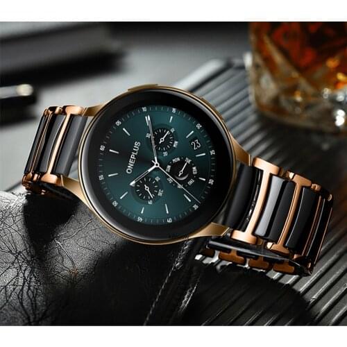 Ceramic Watchbands For Huawei Watch 3 Pro GT 2 42mm 46mm Band Stainless Steel Strap For Samsung Galaxy Watch 3 45mm 41mm Active2