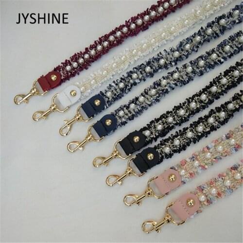JYSHINE Tassel Pearl Shoulder Strap Bag Accessories Bag Shoulder Strap Cross Strap Instead of Small Bag Straps Crossbody Strap