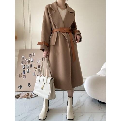 Sherhure Women's Coats With A Belt