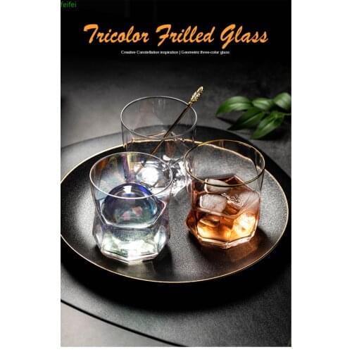 Nordic Geometric Whiskey Glass Coffee Mugs Phnom Penh Tea Milk Juice Cup Creative Personality Wine Tumbler Drinkware Ins Style