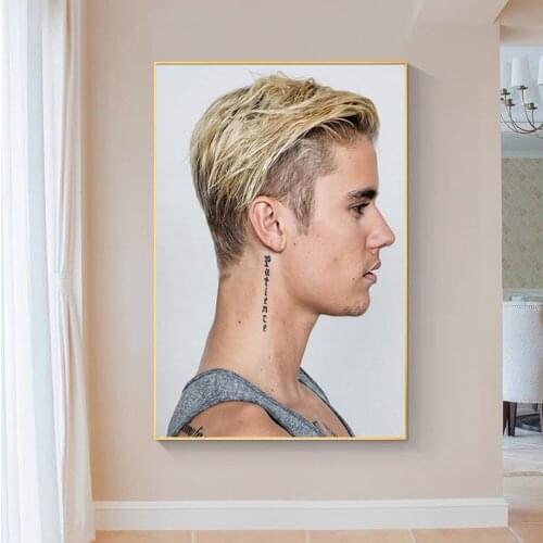 SP126 Silk Cloth Wall Poster Justin Bieber Singer Handsome Hot Super Star Art Home Decoration Gift