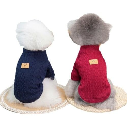 Cat Dog Sweater Knit Apparel Winter Dog Clothes Coat Outfit Garment Puppy Costume Yorkshire Pomeranian Poodle Bichon Clothing