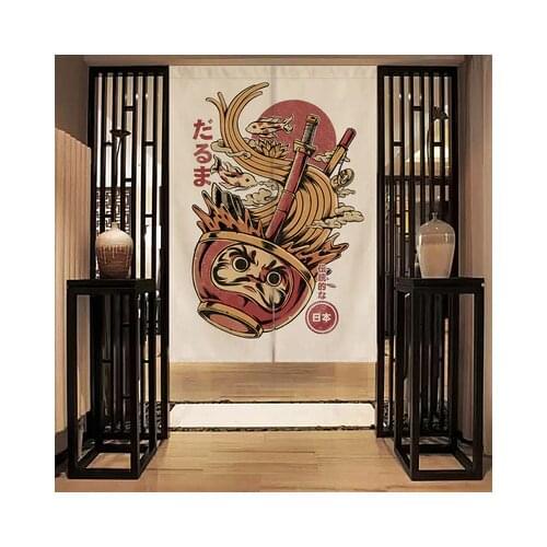 Janpanese style Fabric curtain restaurant kitchen bedroom toilet door living room hotel cafe screen partition Noren