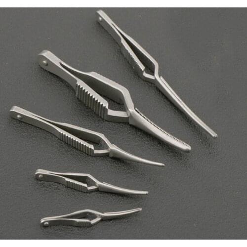 Arterial vascular clip stainless steel microscopy device temporarily block the straightener to straighten the full tooth