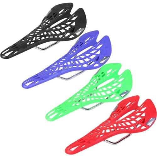 Bicycle Saddle Mountain MTB Bike Saddle Seat Comfortable Plastic Bike Hollow Seat Cushion for Outdoor MTB Cycling PVC Cushion