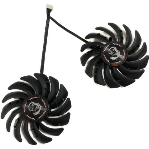 2pcs/Set PLD09210S12HH GPU Graphics Card Fan For MSI GTX1650 1660 1660Ti GAMING/X Video Cooling