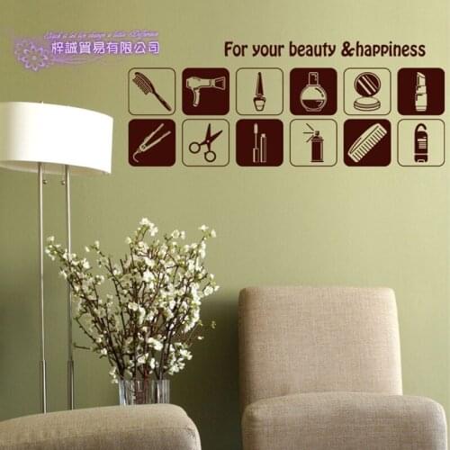 Nail Art Salon Shop Wall Decal Beauty Salon Sticker Vinyl Wall Decals Decor Mural Nail Art Salon Shop Glass Window Sticker