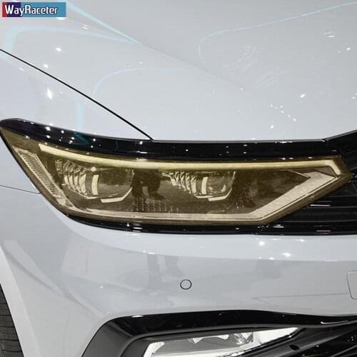 Car Headlight Protective Film Headlamp Transparent Black TPU Sticker For Volkswagen Passat B8 2015-2020 NMS 2019-On Accessories