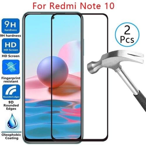 9d screen protector tempered glass case on redmi note 10 4g 5g cover for xiaomi readmi note10 not not10 protective phone coque